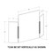 Azar Displays X-Large Tri Fold Clear Acrylic Plexiglass Shield PPE 53.5 inx23.5 in 176196-100 - alternate 3